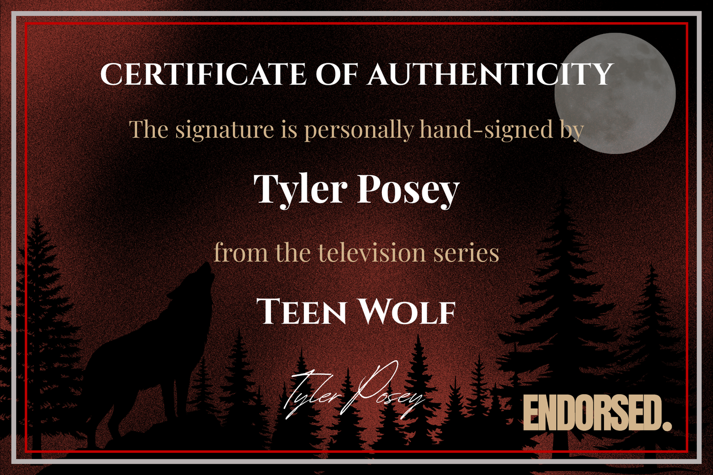 Tyler Posey Autographed Jersey